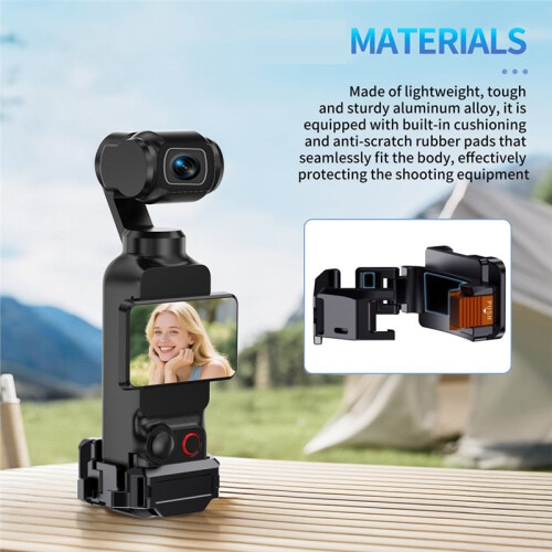 Quick Release Expansion Frame Adapter for  Pocket 3 Metal Adapter for Camera Tripod Backpack Clip Handlebars 1