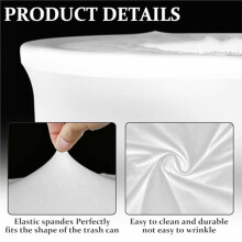 4 Trash Can Covers Suitable for Kitchens, Outdoor Round Trash Cans, Wedding Party Trash Can Decorations, Etc