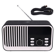 Multifunctional Speaker with Radio, Wireless Charging, TF Card, Clock, Outdoor Speaker