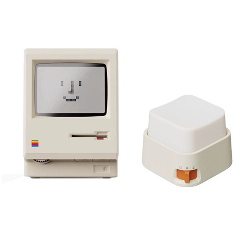 Maclock Retro Clock Creativity Clock Artifact with Magnetic Night Light Desktop Decor Computer Keyboard Accessories