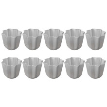 10pcs Octagon Shape Aluminium Bread Mold Mousse Cake Molding Cheese Cake Mould Jelly Pudding Molds DIY Baking