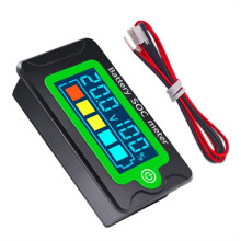 Wasserdichtes Digitales LCD-Voltmeter mit Batteriekapazitätstester und Spannungsanzeige für  8-100 V, 12 V, 24 V, 36 V, 48 V, 72 V