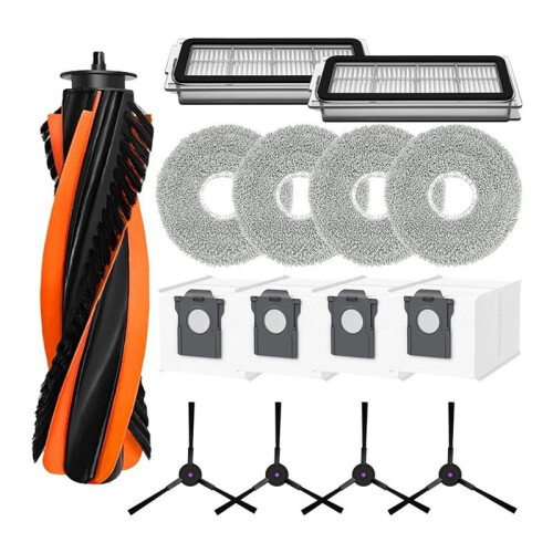 17 Pcs for Cecotec Conga X70 Sweeping Machine Accessories Main Side Brush Mop Filter Dust Bags