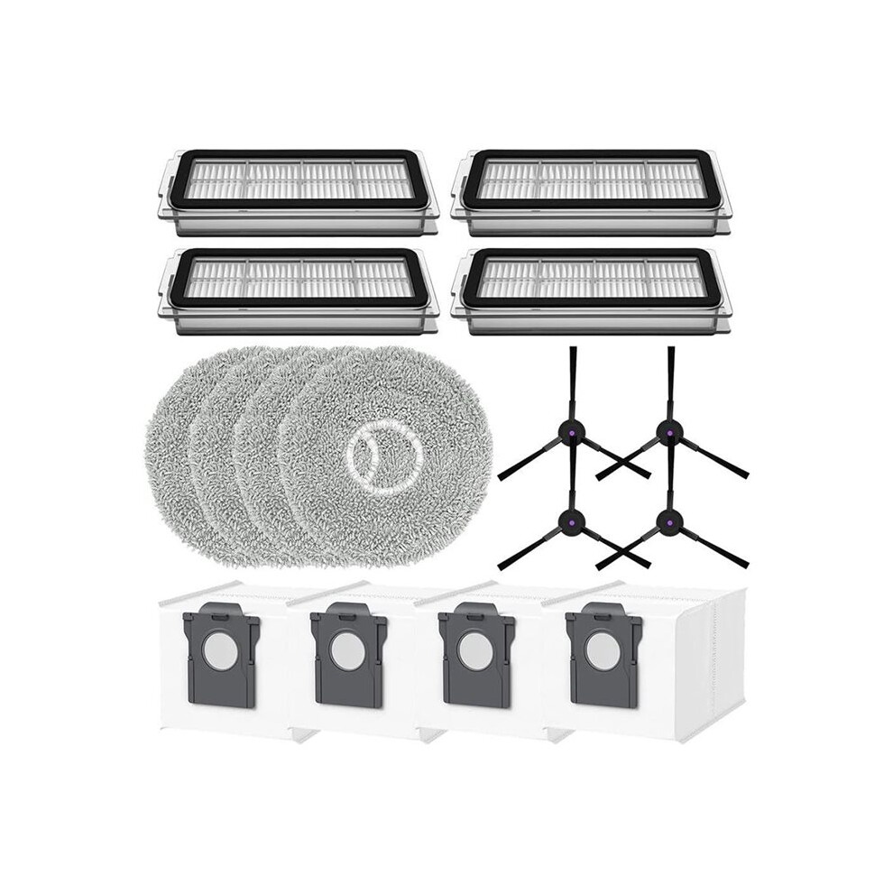 16 Pcs For Cecotec Conga X70 Sweeping Machine Accessories Side Brush Mop Filter Dust Bags 4714146553332
