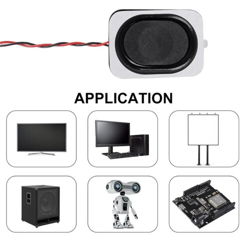 10 Stuks Luidsprekers 4 Ohm 3W Luidsprekerholte Geluid HiFi Luidspreker Accessoires voor Computer Elektronische Projectbox Luidspreker 1