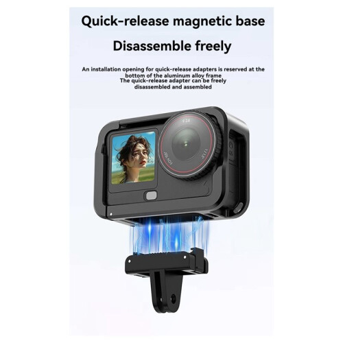 For  ACTION 6 Frame Metal Protective Case Rabbit Cage Shockproof and Scratch-Resistant Action Camera Accessory Kit 1