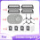 16 Pcs for Cecotec Conga X70 Sweeping Machine Accessories Side Brush Mop Filter Dust Bags 2