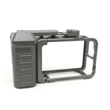 Suporte de Fixação Action 6 Vlog Grip Mount - Gaiola de Metal com Liberação Rápida para Aprimoramento de Suas Filmagens