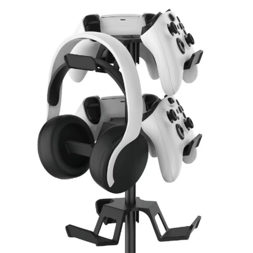 Gamepad Controller and Earphone Hanger -3-Layer Rotating Controller Storage Stand for  ONE, PS4, PS5, Sw 2