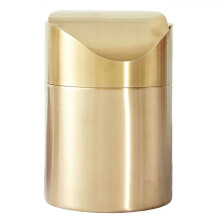 Cestino da Banco, Cestino da Scrivania, Salvaspazio, A Prova di Impronte Digitali, In Acciaio Inossidabile 304 per Ufficio, per Pericarpo