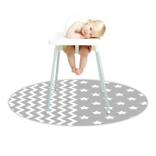 Splat Mat - Waterproof Washable High Chair Mat 51 Inch - Non-Slip Splash Mat for Picnics, Crafts, and Tablecloths