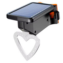 Heart-Shaped Solar Bicycle Charger Tail Lights Night Riding Safety Indicator Lights MTB Road Bikes Warning Lights