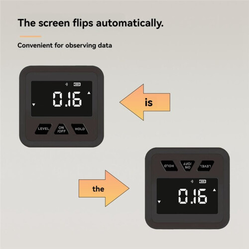 Digital Inclinometer Angle Gauge with Horizontal Bubble Precisions Measurement Tool Digital Protractor