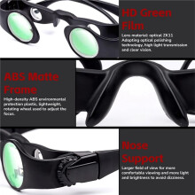 Óculos Binóculos Portáteis e Confortáveis com Lentes Polarizadas e Zoom de 8x para Pesca Esportiva Ao Ar Livre e Shows