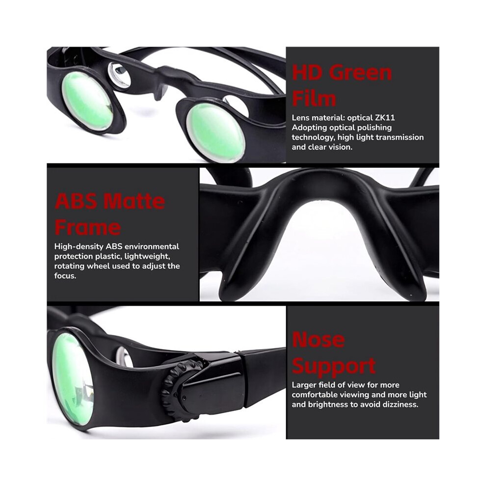 Fishing Binoculars Glasses Portable Wearable Polarized Glasses 8X Zoom Glasses For Outdoor Fishing Sports, Concerts 4711184629425