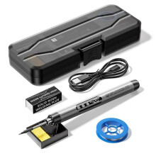 Soldador Portátil USB con Kit Inalámbrico, Pantalla LCD Digital, Temperatura Ajustable, Termostático.