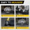 Wheel Alignment Plate Tool Kit Car Shoe Toe Plate Wheel Alignment Tool,Suitable for Cars 5