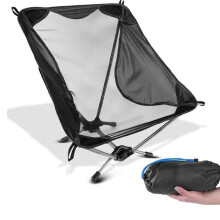 Ultralight Camping Chair Aluminum Alloy Light Weight Outdoor Folding Chair Moon Chair for Backpacking Hiking Travel