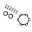 Boost Hub Conversion Adapter For Bikes, Front Hub Conversion High Strength Hub Conversion Adapter Disc Brake Rotor Bolts Quality Material With Easy In 8