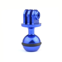 1 Inch Ball Joint Holder For Diving Cameras Aluminium Alloy Fill Light Adapter Blue