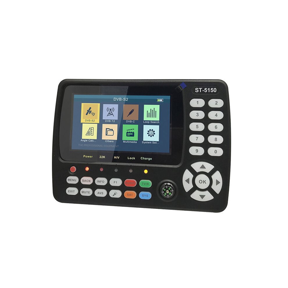 For Satlink St5150 Dvb-S2/T2/C Combo Finder Satellite Signal Finder Meter H.265 Mpeg-4 16Apsk Satfinder Tv Receiver Eu 4712883932571