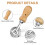 Ravioli Stamp Maker Cutter with Roller Wheel (Set of 4) 3