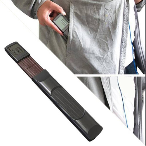 Left Hand Pocket Guitar Portable 6 String Chord Trainer Finger Exercise  Travel Guitar Practice Tool 1