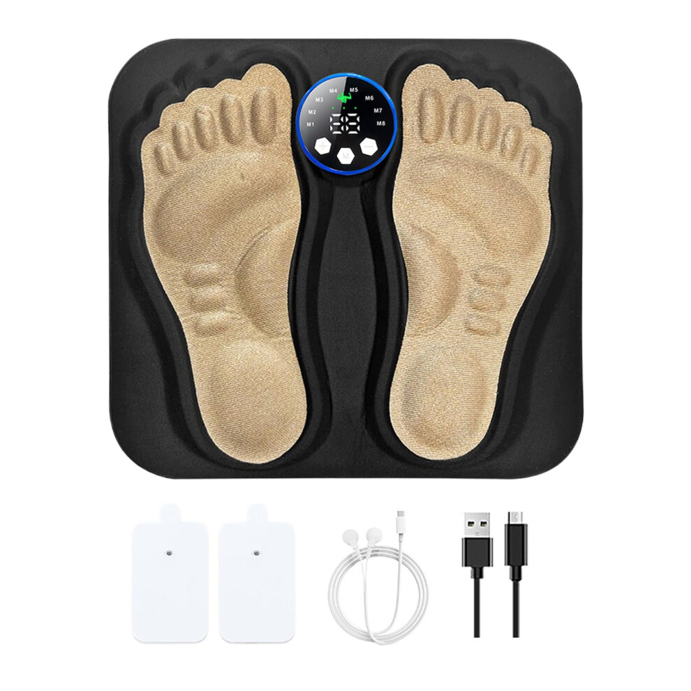 Electric Foot Massager Pad with Circulation Boost for Pain Relief and Muscle Recovery, Rechargeable