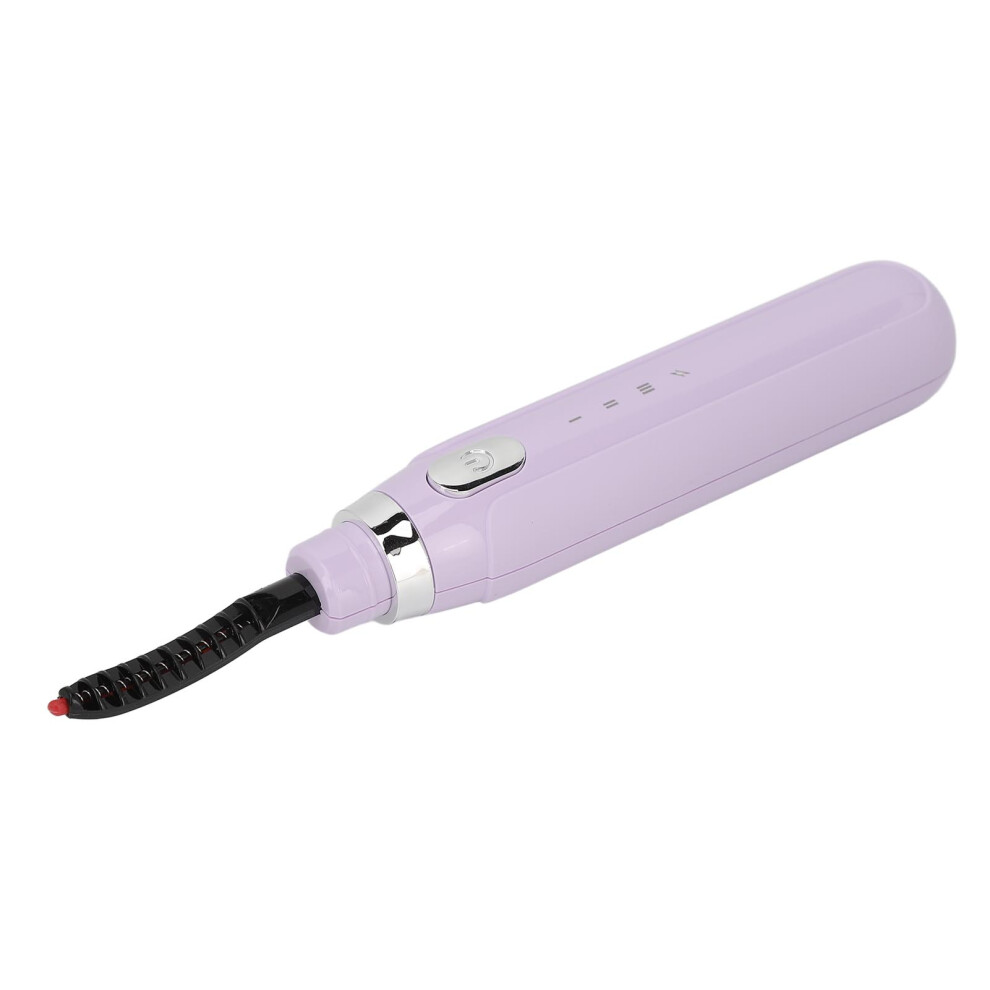Unisex Purple Heated Eyelash Curler With 3 Temperature Settings Rechargeable