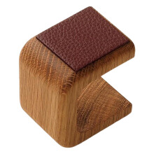 Wooden Watching Single Display Stand With Leather Cushion Base, AntiScratch Modern Watch Storage For Men And Women