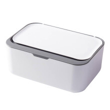 Baby Wipes Dispenser Refillable Bathroom Storage Organizer With Sealing Lid For Home Nursery Travel Grey One Size