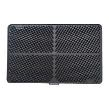 Cat Litter Mat | Extra Large Water Resistant Floor Mat for Cats, Black Indoor Carpet for Feeding and Litter Box
