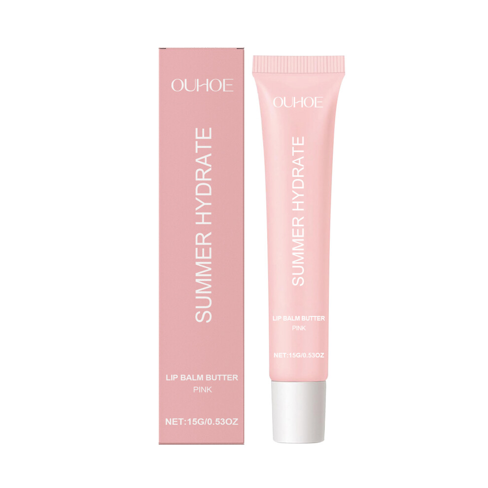 Pink (15G) Lip Balm Moisturizing Lip Skin Gentle Cleansing Lip Oil