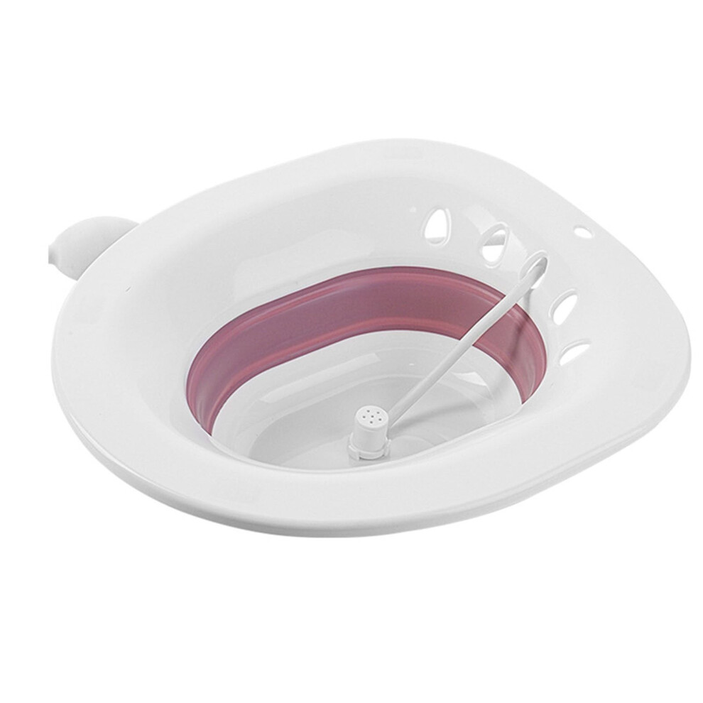 Plastic Folding Toilet Bath With Flusher Overflow Prevention Bidet Folding Squat Pregnant Women Wash Red 9426802491951