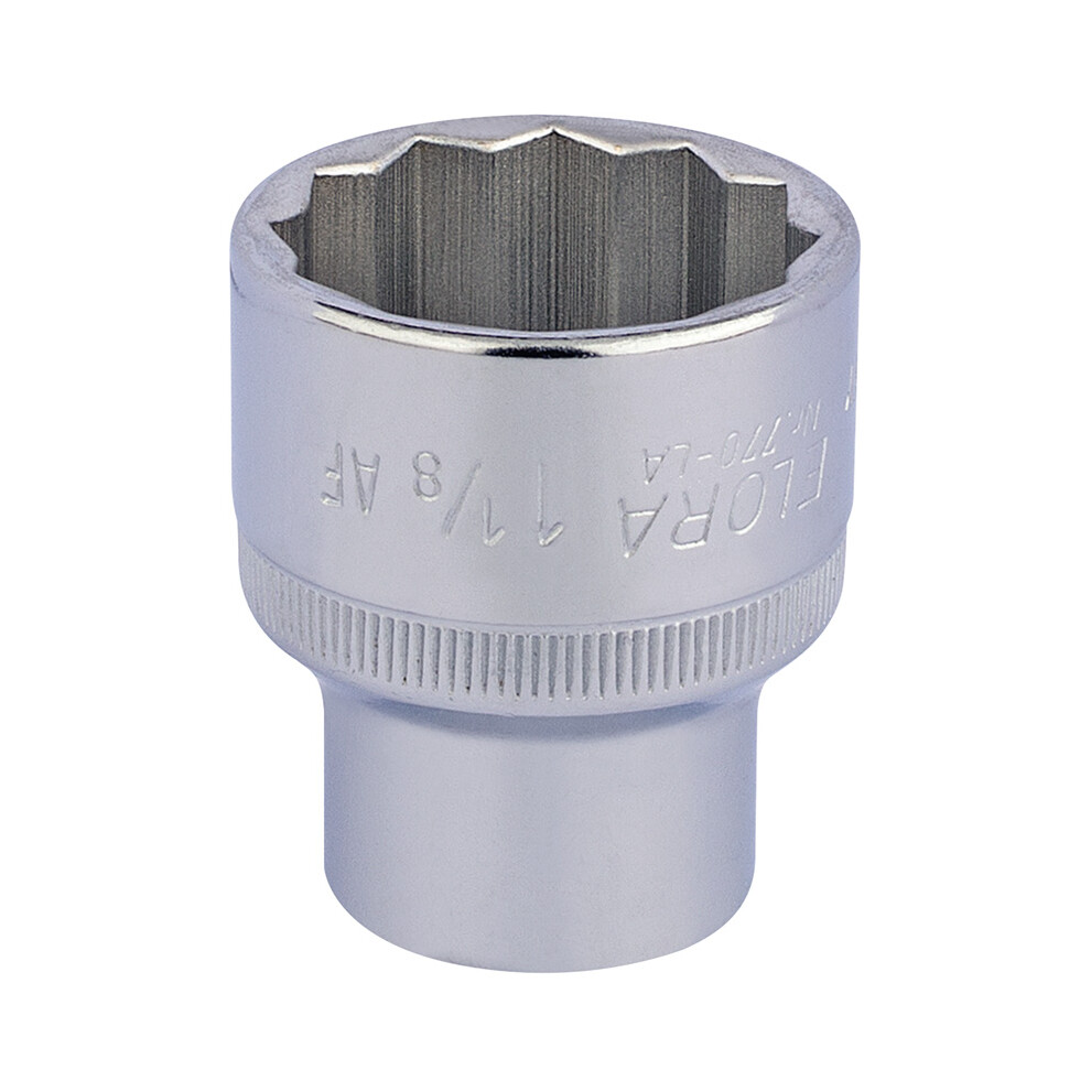Draper Elora Bi-Hexagon Socket, 1/2"" Sq. Dr., 1.1/8""