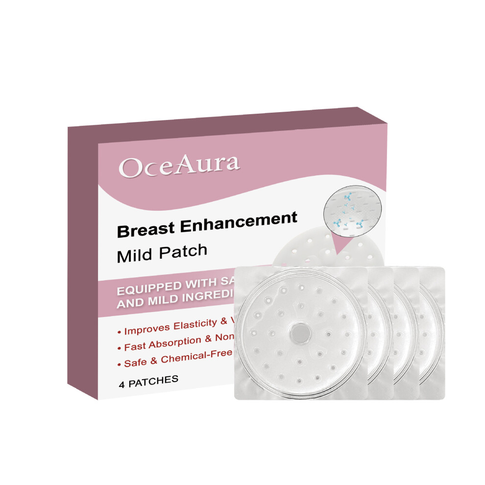 (4PIECES) Chest care patch Solid silicone invisible lifting and markless breathable chest care patch
