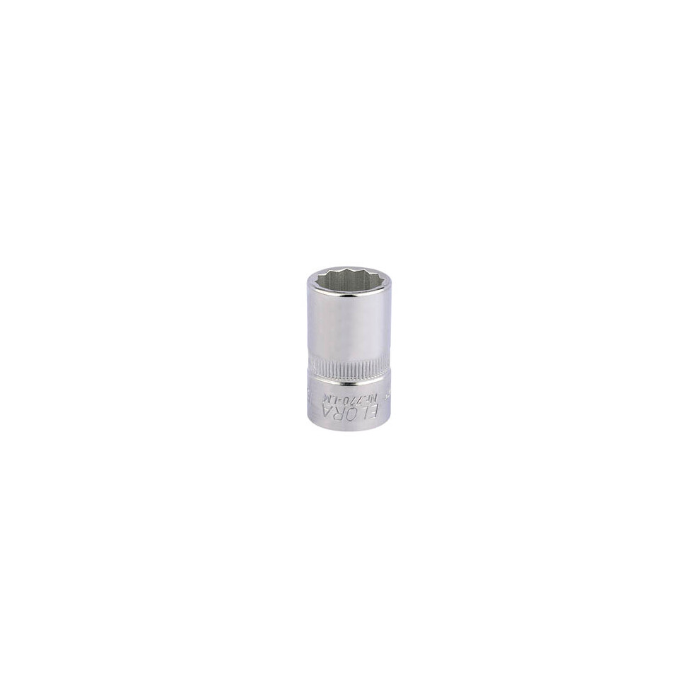 Draper Elora Bi-Hexagon Socket, 1/2"" Sq. Dr., 13Mm