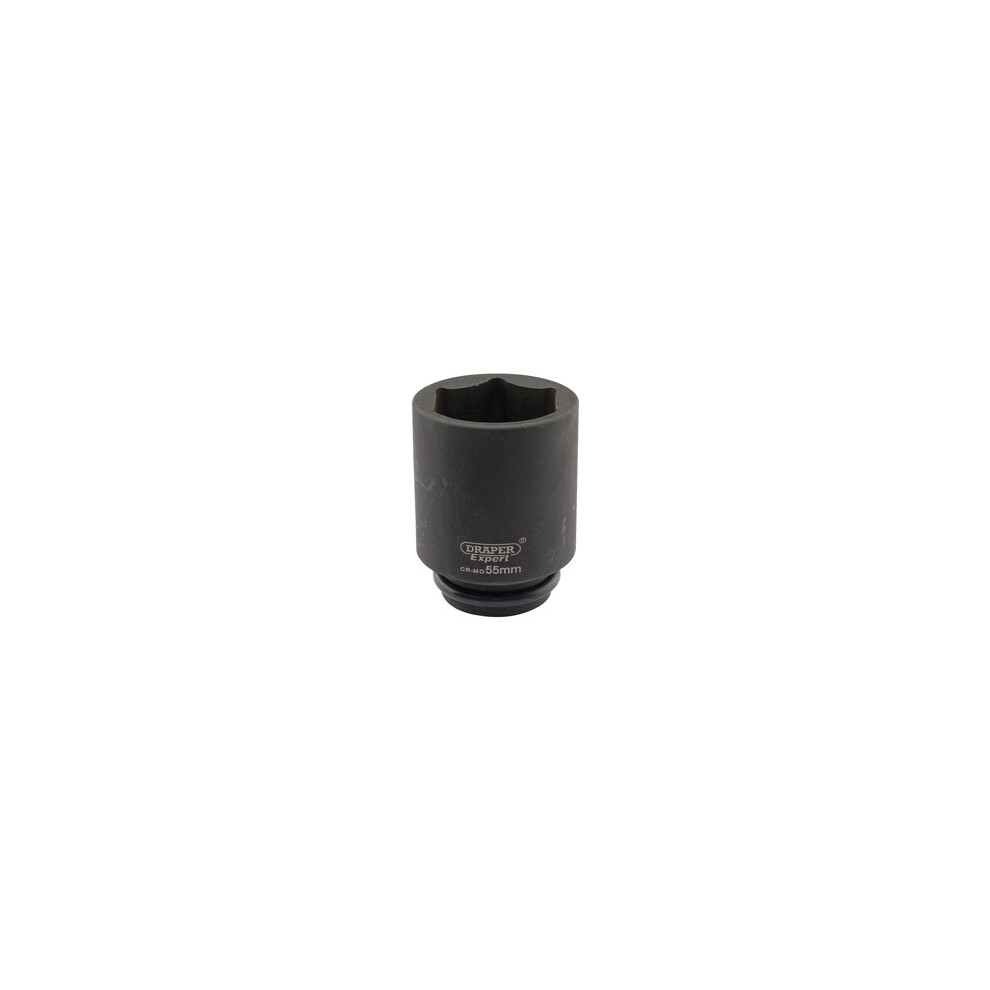 Draper Expert Hi-Torq® 6 Point Deep Impact Socket, 3/4"" Sq. Dr., 55Mm