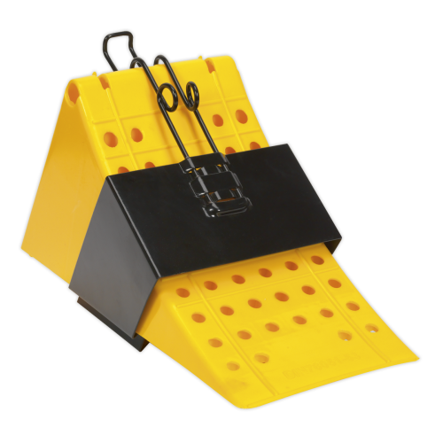 Sealey Sealey CV127 HGV Wheel Chock with Bracket 3.06kg/Single 1