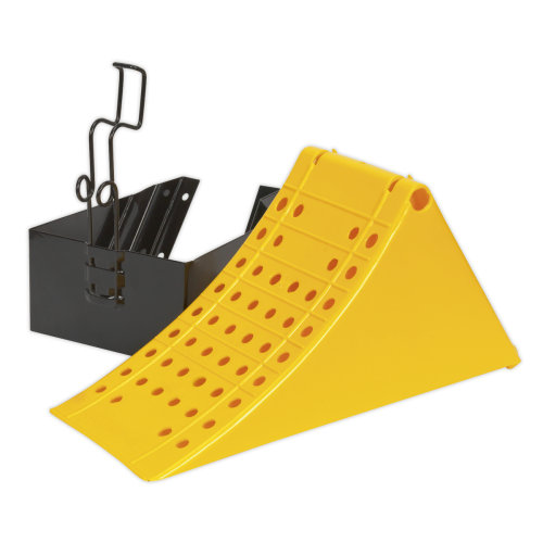 Sealey Sealey CV127 HGV Wheel Chock with Bracket 3.06kg/Single 2