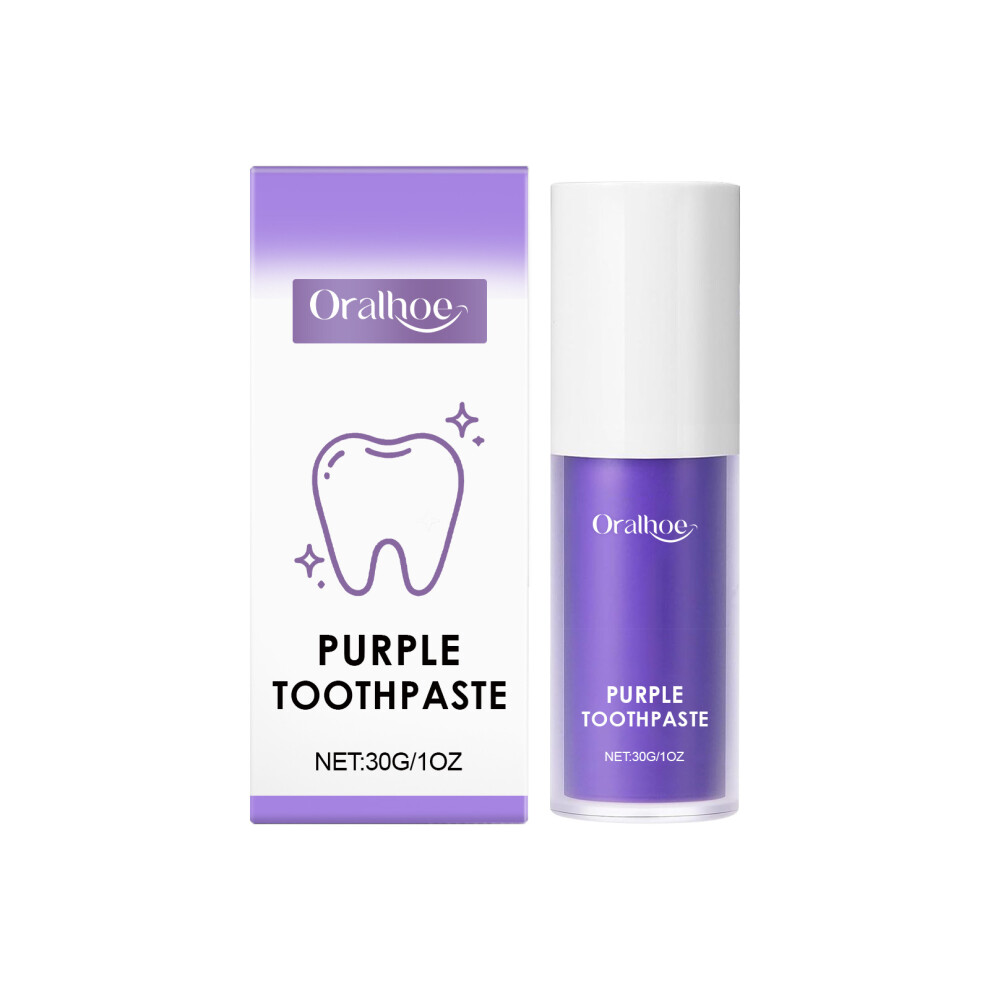 (30g) Purple toothpaste Gently clean teeth tooth stains yellow teeth smell care tooth care toothpaste