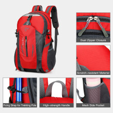 Sac à dos de randonnée de voyage 40L - Imperméable et léger pour trekking