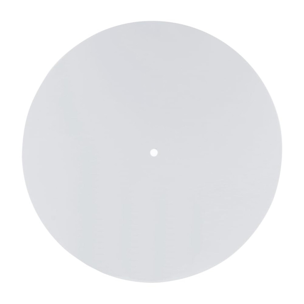 Acrylic Turntable Mat 12 Inch Slipmat For 12 Inch Records Record Player Platter Replacement Reduces Static Noise White 9426802721140