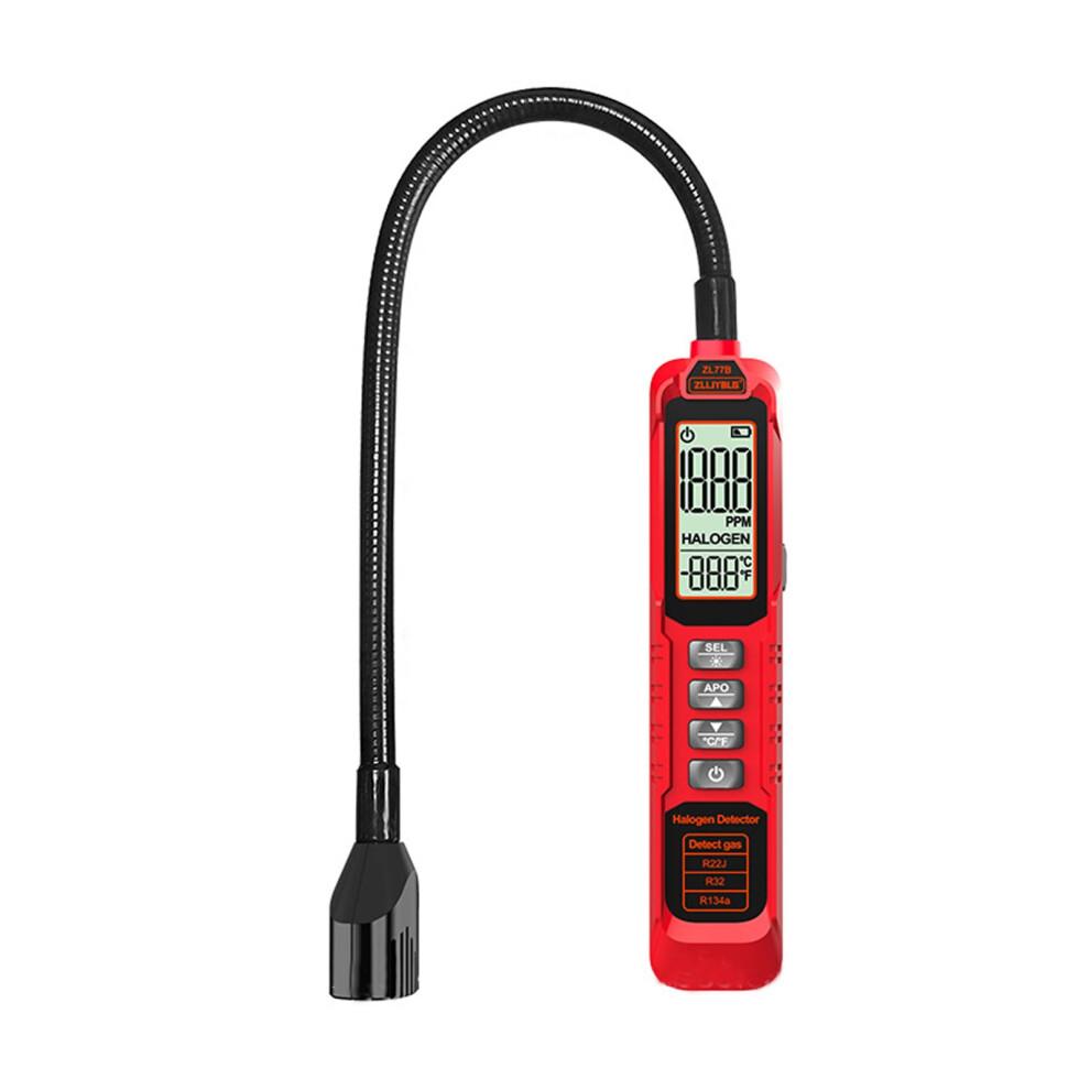 Hvac Refrigerant Leak Detector With Alarm, Adjustable Sensitivity, Flexible Probe For Cfcs Hcfcs 9189345271380