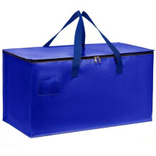 Sac de rangement pliable en PP très grande capacité-Bleu