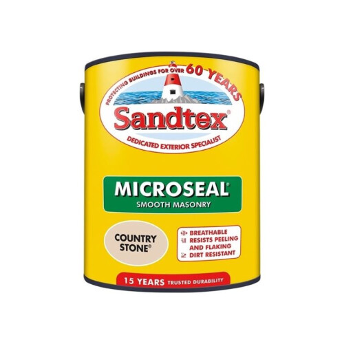 Sandtex Sandtex Microseal Smooth Masonry Country Stone 5L 2