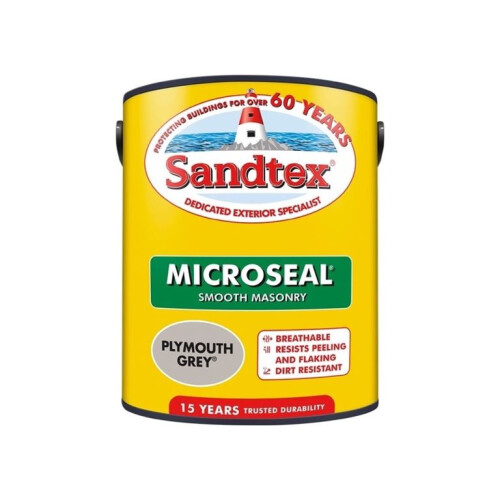 Sandtex Sandtex Microseal Smooth Masonry Plymouth Grey 5L 2