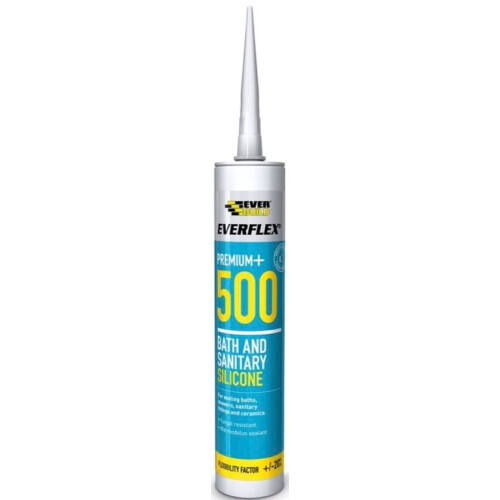 Everbuild Everbuild 500GREY 500 Bath and Sanitary Silicone Grey C3