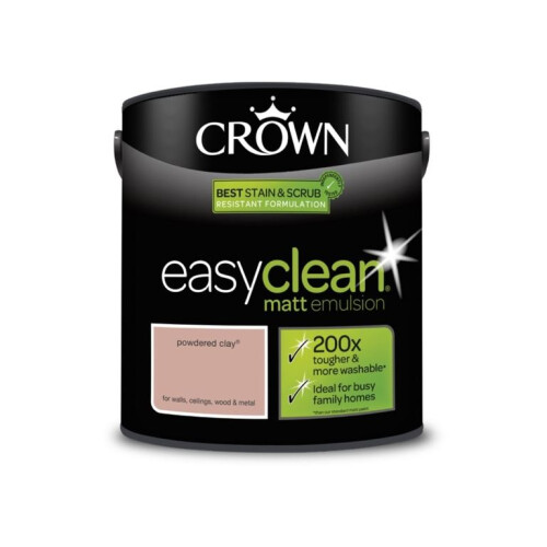 Crown (Powdered Clay) Crown Easyclean Matt Emulsion 2.5L 2