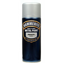 Hammerite SFSIAERO Direct to Rust Smooth Finish Aerosol Silver 400ml